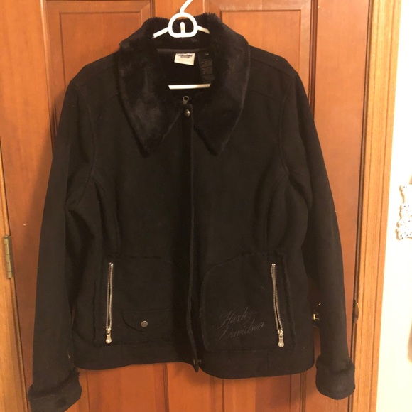 Harley Davidson Womens Fur lined warm Jacket - Picture 1 of 5